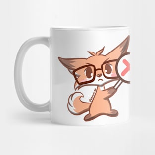 Cute Kawaii Nerd Fox nope x Mug